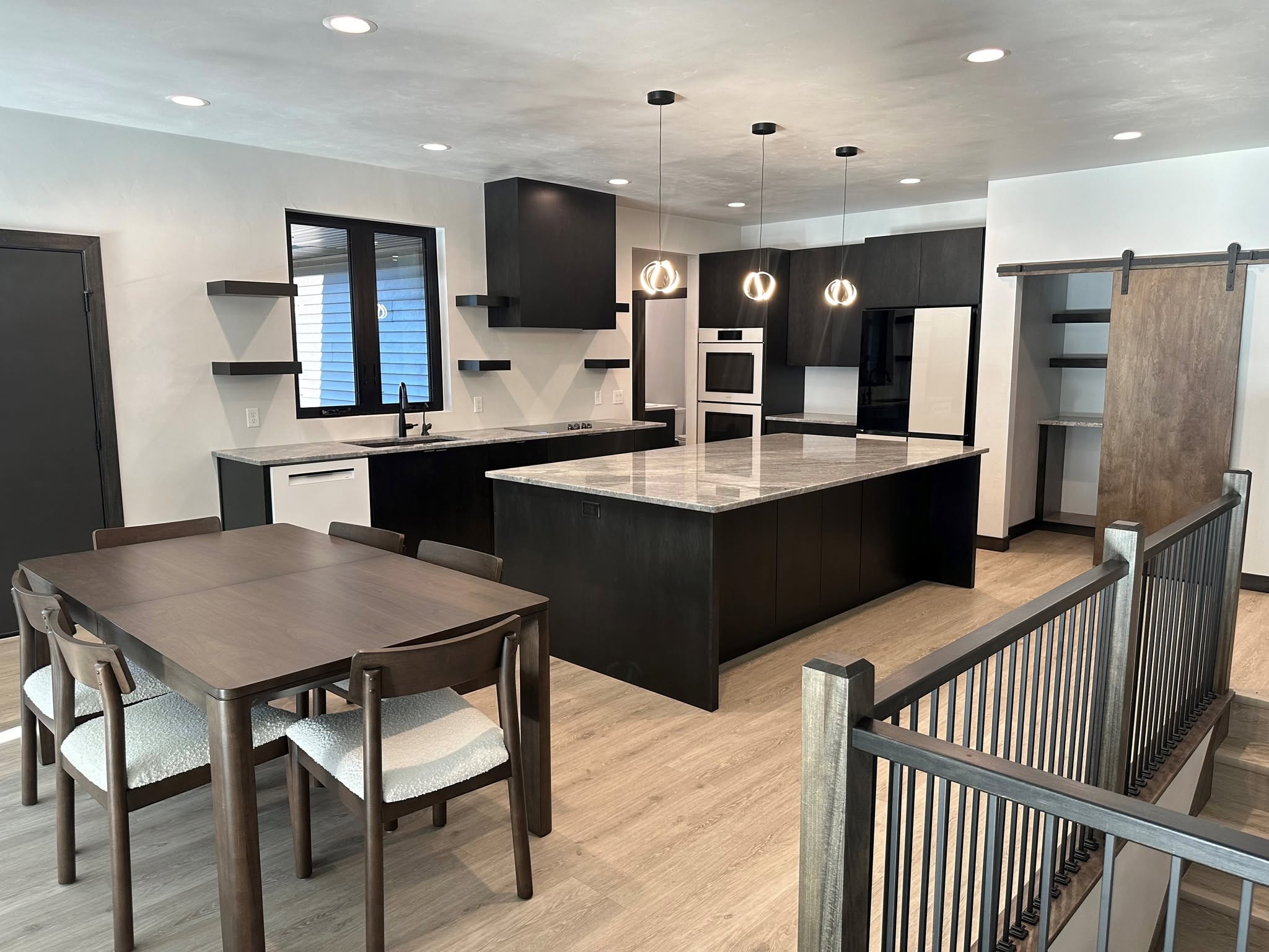 Finished modern residential kitchen